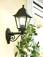 Lampada parete da esterno vecchia roma in  metallo allumini alto Sovil 318/06