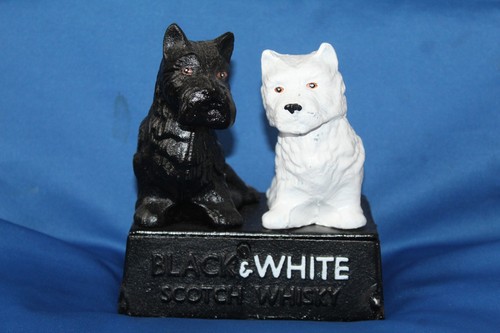 Cast metal black white - black,