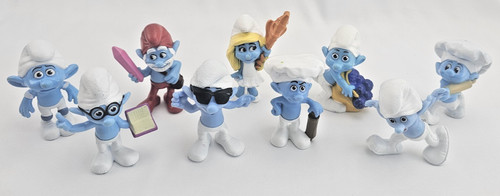 Lot smurfs figures 3 - of, 3"
