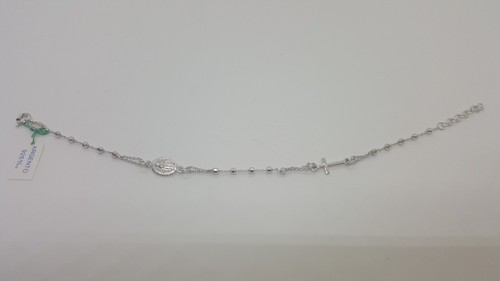 Bracciale rosario argento - bracciale,