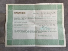Garanzia Rolex Anni ‘70