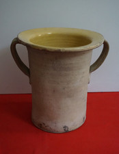 Antico vaso da notte rustico Grottaglie Puglia ceramica popolare Pugliese orcio