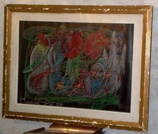 Bel dipinto molto interessante ricorda il periodo Futurista