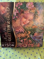 Puzzle Josephine Wall Sure-Lox glitter e oro CAPRIFOGLIO 15,5X23,5 NUOVO