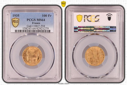 Francia oro 100 franchi 1935 - francia,,