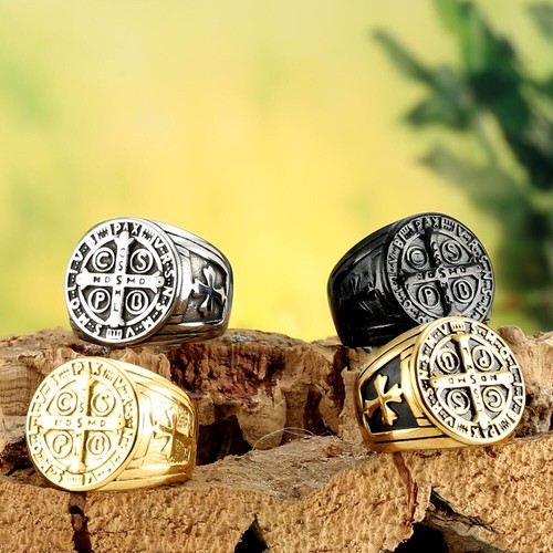 Anello uomo san - san, benedetto