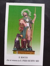 Santino originale holy card San Rocco San Pier Niceto Messina Sicilia