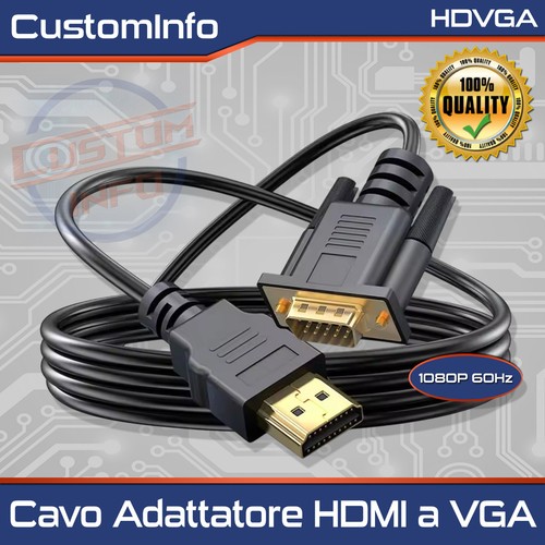 Cavo hdmi vga maschio - cavo, 1080p