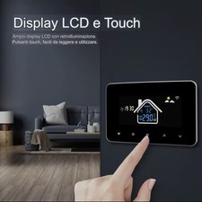 TERMOSTATO WI-FI Smart per Caldaia a Gas Display LCD Touch App Alexa Google Home
