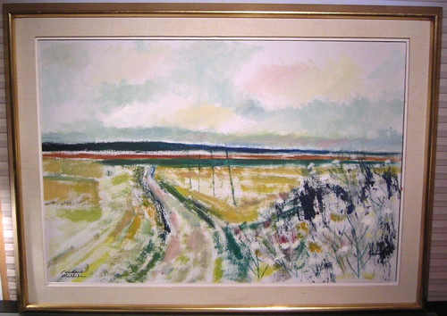 Dipinto olio paesaggio svedese