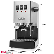 GAGGIA CLASSIC EVO INOX MACCHINA CAFFE ESPRESSO CON CALDAIA IN OTTONE