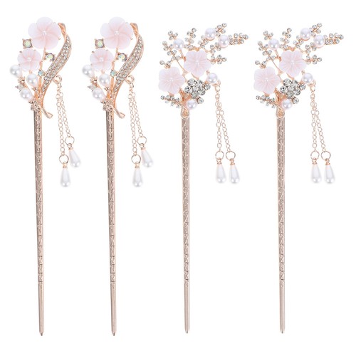 Pezzi bacchette per capelli - , 4