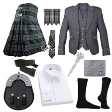 Scozzese Uomo Grigio Tweed