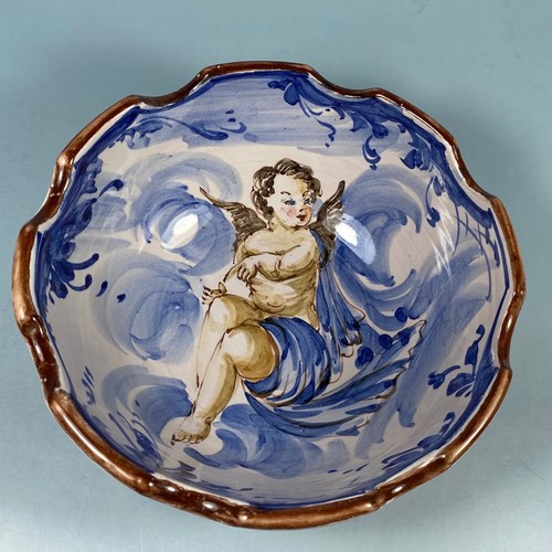 Ciotola cherubino maiolica