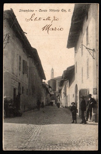 Cartolina strambino corso - -,