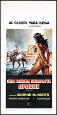 UNA DONNA CHIAMATA APACHE LOCANDINA CINEMA SEXY ART WESTERN 1976 PLAYBILL POSTER