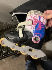 pattini in linea  Oxelo roller bambina tg. 32-34 con borsa e kit protezioni