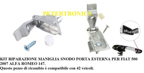 Kit riparazione maniglia snodo - kit,
