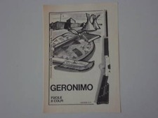 advertising Pubblicità 1974 FUCILE GERONIMO EDISON