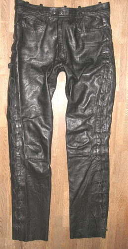 Lederjeans uomo nere biker - lederjeans,