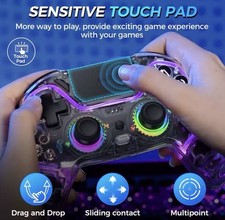 Nuovo controller altoparlante wireless touchpad LED per switch PS4 PC Android iPhone