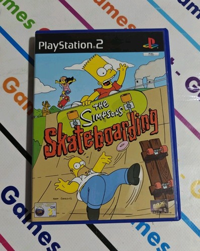 Ps2 the simpson - ps2, skateboarding