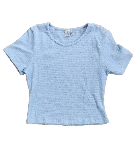 Blusa cropped - , cipria