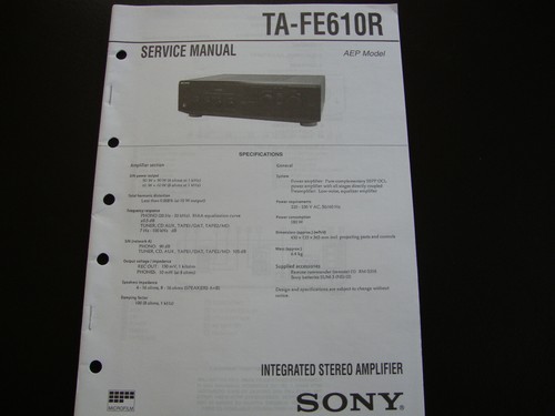 Manuale servizio originale - servizio,