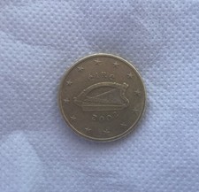 Moneta da 0,50 cent. eire Arpa 2002