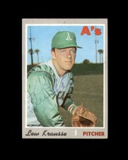 Lew Krausse Signed 1970 Topps