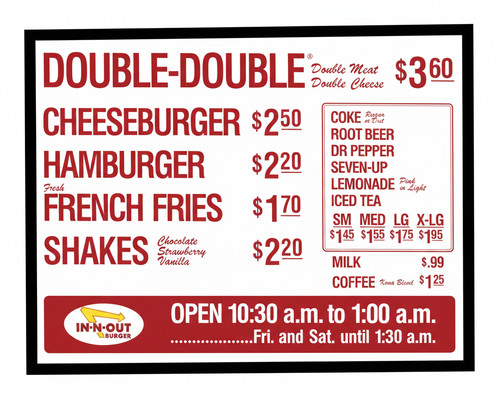 Poster fast food burger - fast,