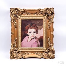 Quadro ricamo vintage arazzo