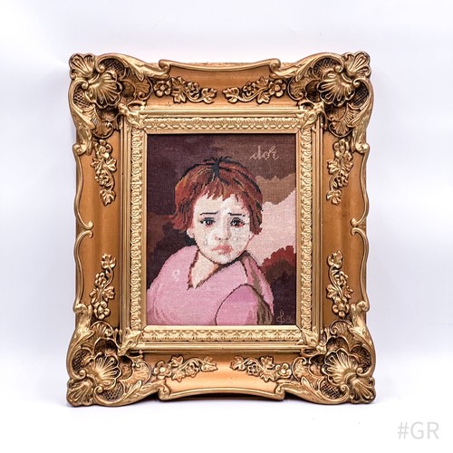Quadro ricamo vintage - , arazzo