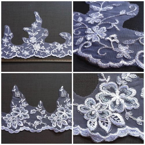 Bordura pizzo bianca - bordura,