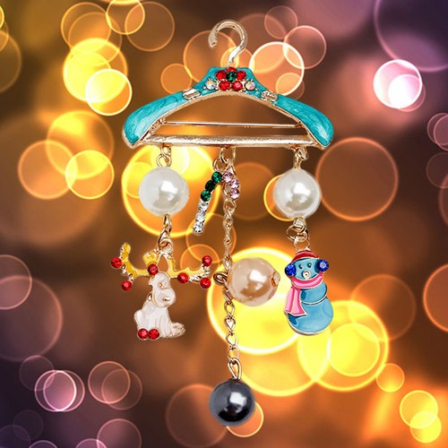 Spilla natale pendente - di,
