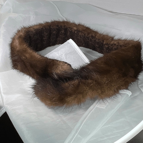 Collo visone marrone vintage