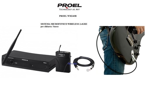 Proel wm240b 4gh - 2.4gh, sistema