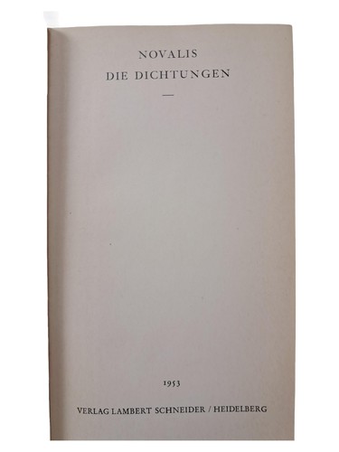 Novalis poesie - le, |