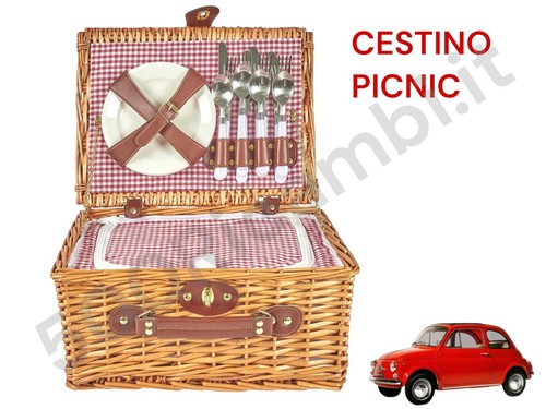 Fiat 500 epoca valigia - valigia, cestino
