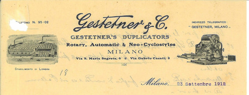 Lettera int gestetner c - int., &