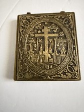 Antico bronzo russo ortodosso