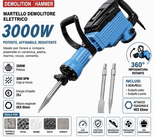 Trapano martello demolitore - martello,