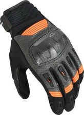 Guanti Moto Macna Arancio Nero TagliaXXL Pelle Tessuto Nuovo Listino 69€