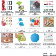 Lotto di 50 articoli da cucina e da forno - stampi, topper, utensili, accessori per pasticceria