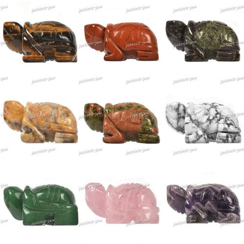 53mm carved gemstone turtle - 52-53mm,