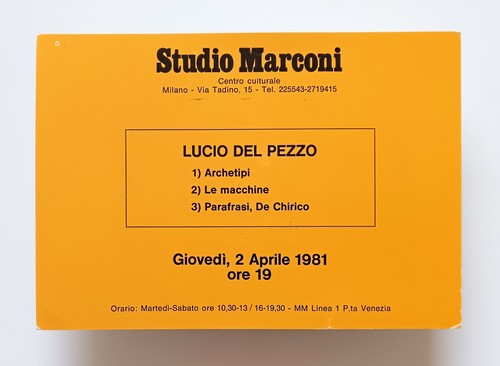 Lucio del pezzo - del, studio