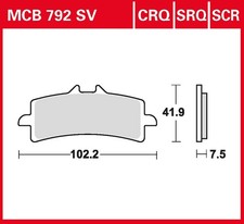 TRW Bremsbelag Sinter Racing