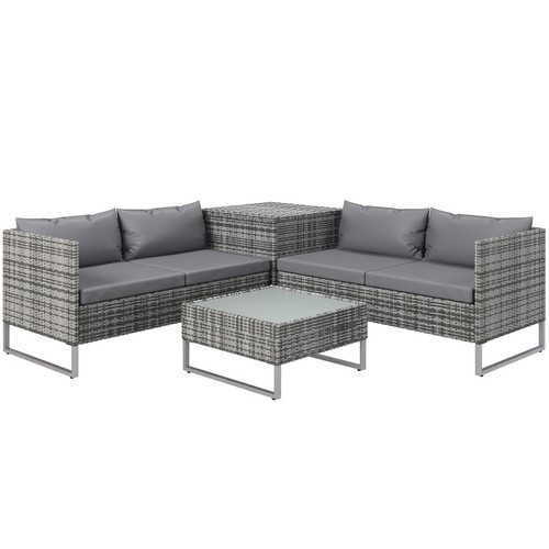 Outsunny set giardino 4pz - da,