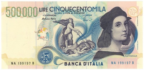 500000 lire banca italia - lire,