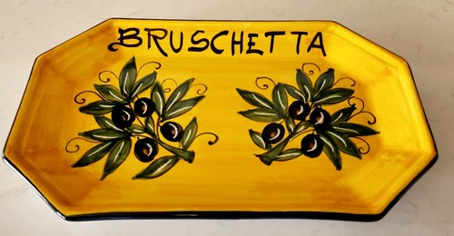 Vassoio bruschetta deruta - vassoio,